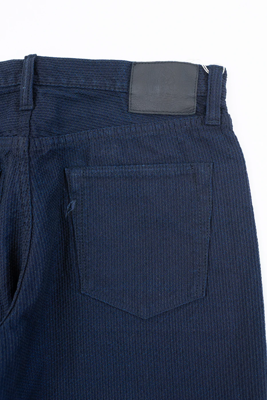 1178-ID - Sashiko Denim Regular Fit - Indigo x Black - Image 2