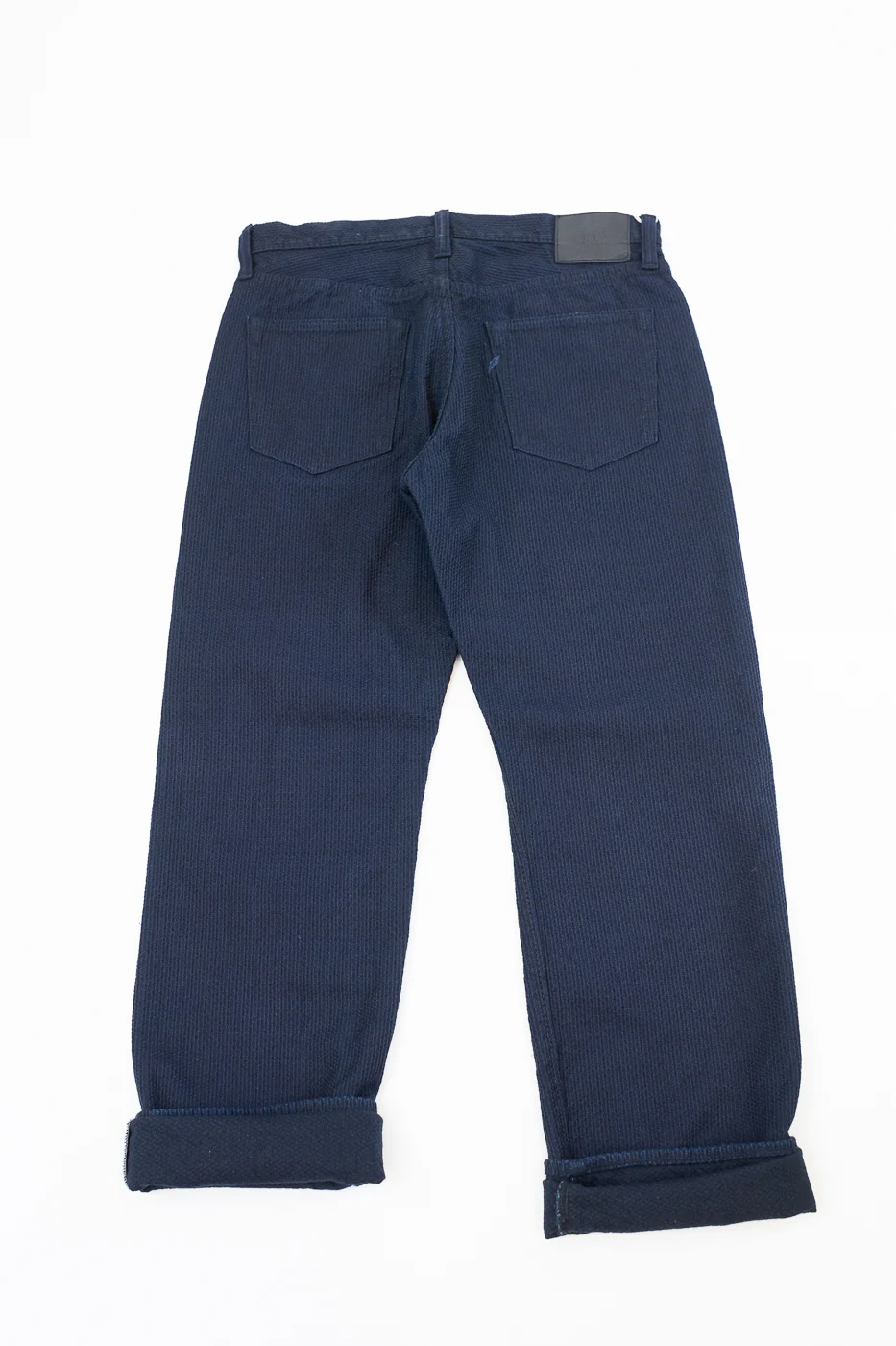 1178-ID - Sashiko Denim Regular Fit - Indigo x Black - Image 6