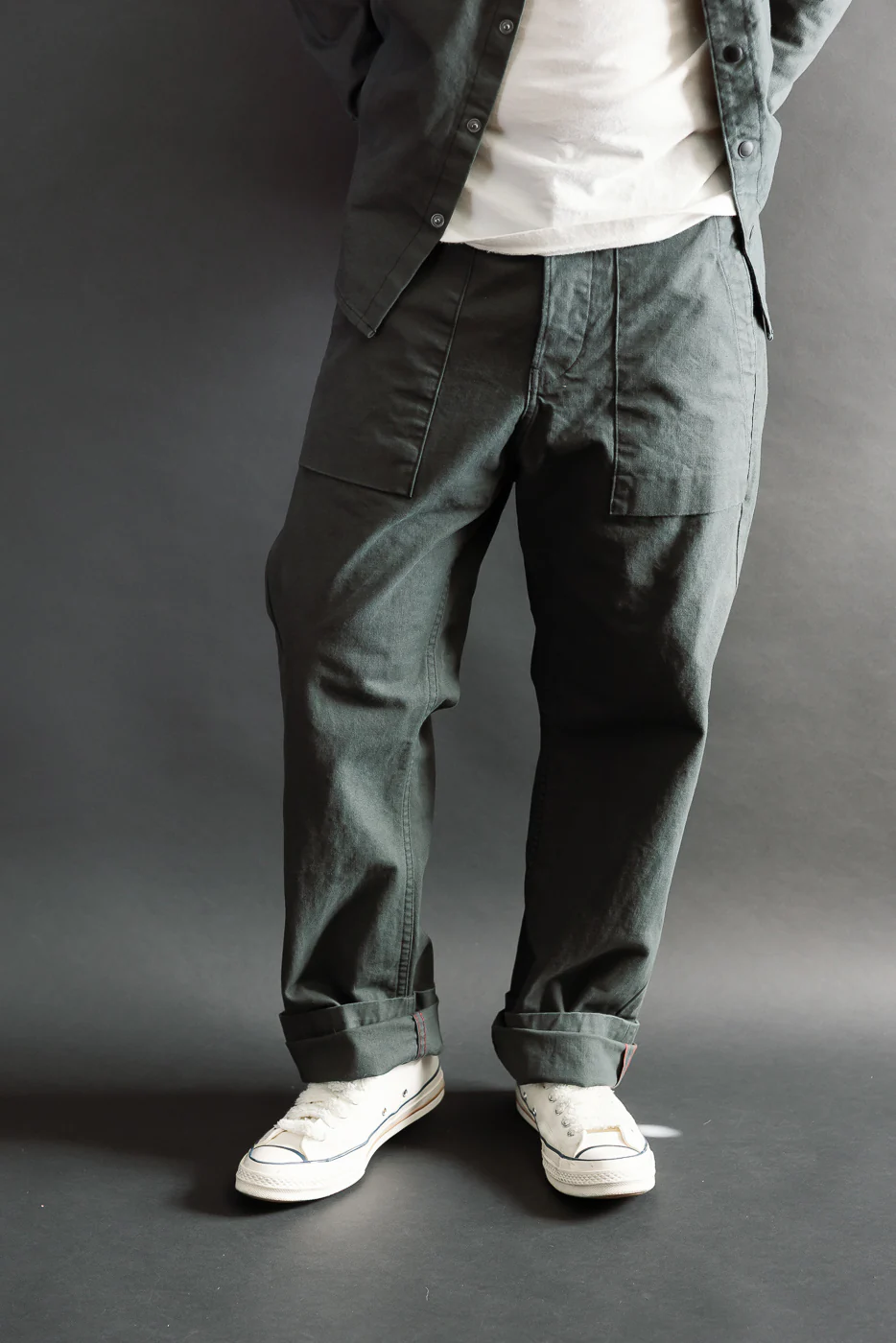 11oz - Fatigue Pants - Dyed Canvas Ash - Image 15