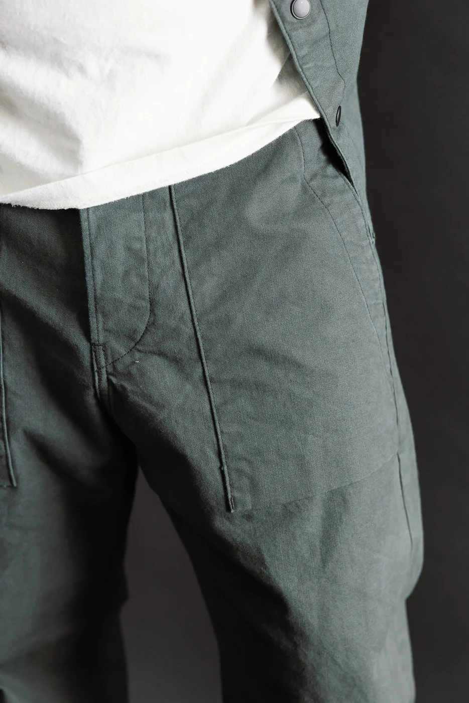 11oz - Fatigue Pants - Dyed Canvas Ash - Image 16