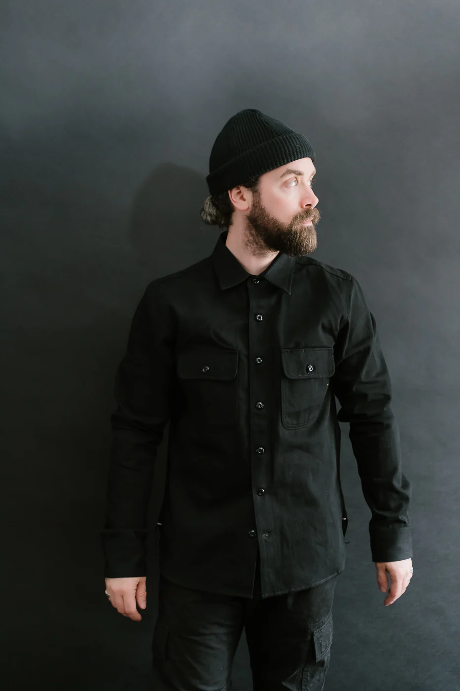 11oz Field Shirt - Stealth Canvas Selvedge - Image 10