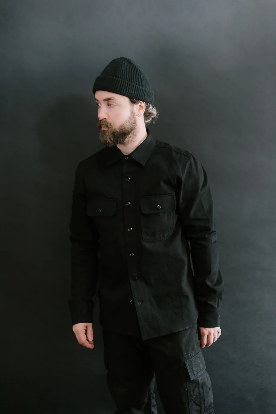 11oz Field Shirt - Stealth Canvas Selvedge - Image 15