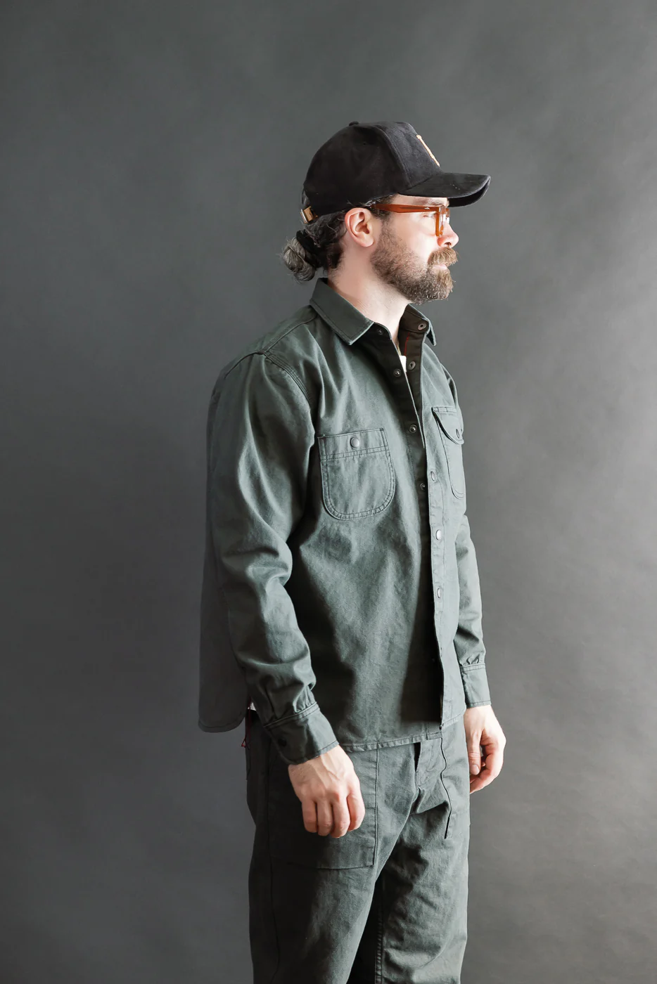 11oz Work Shirt - Dyed Canvas Ash - Image 10