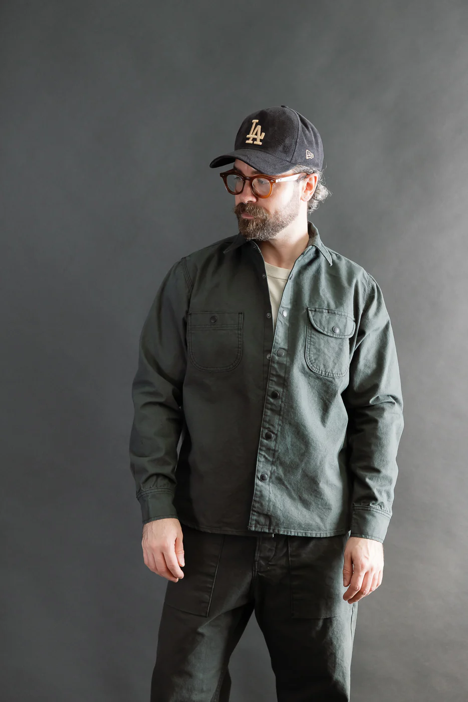 11oz Work Shirt - Dyed Canvas Ash - Image 14