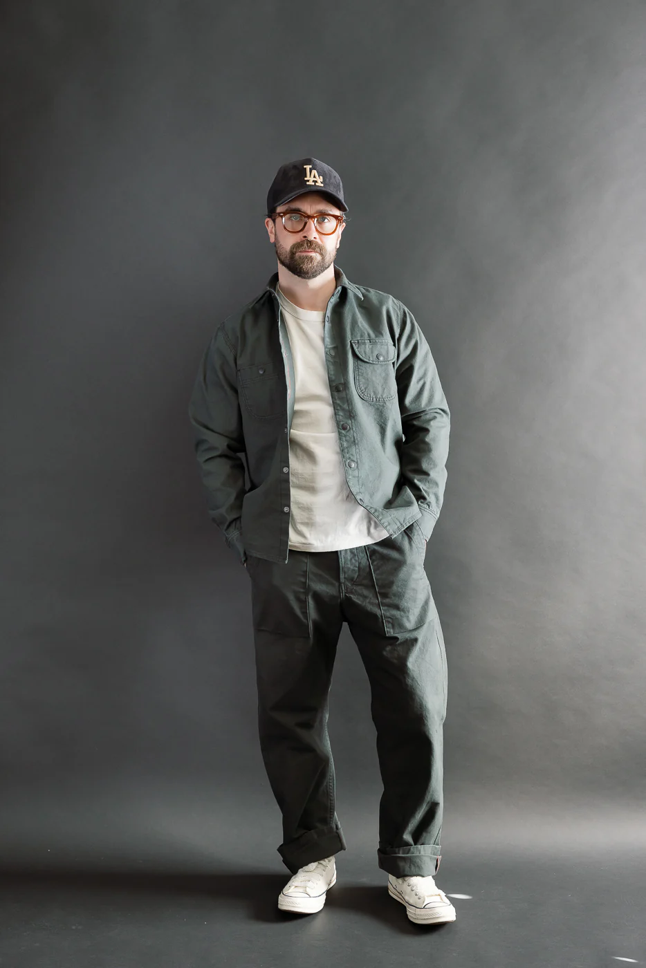 11oz Work Shirt - Dyed Canvas Ash - Image 6