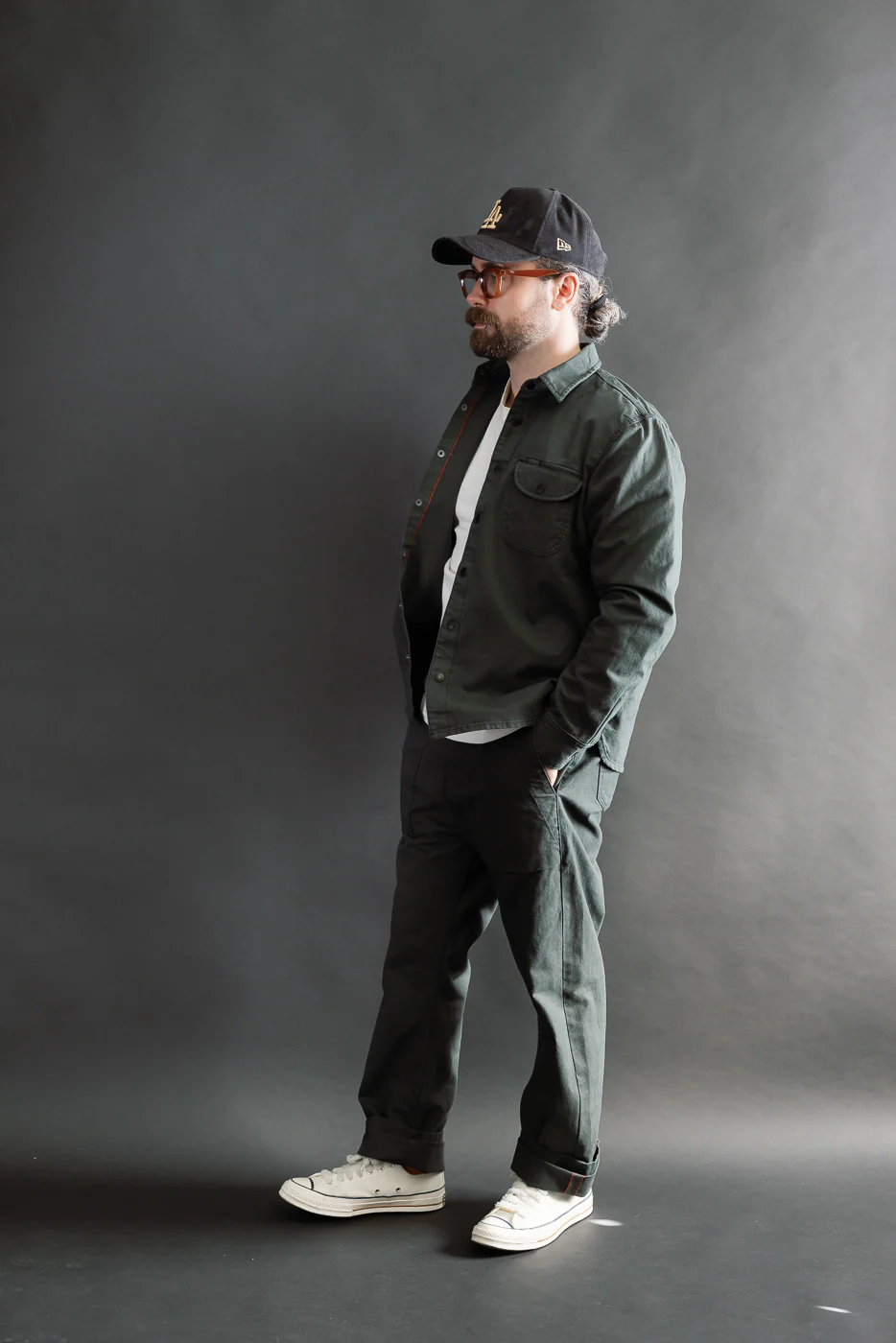 11oz Work Shirt - Dyed Canvas Ash - Image 7