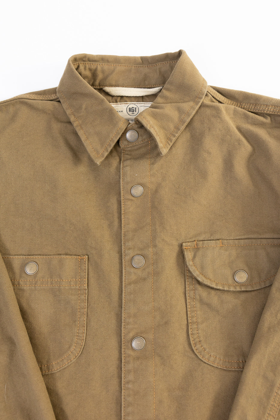 11oz Work Shirt - Dyed Canvas Golden Brown - Image 2
