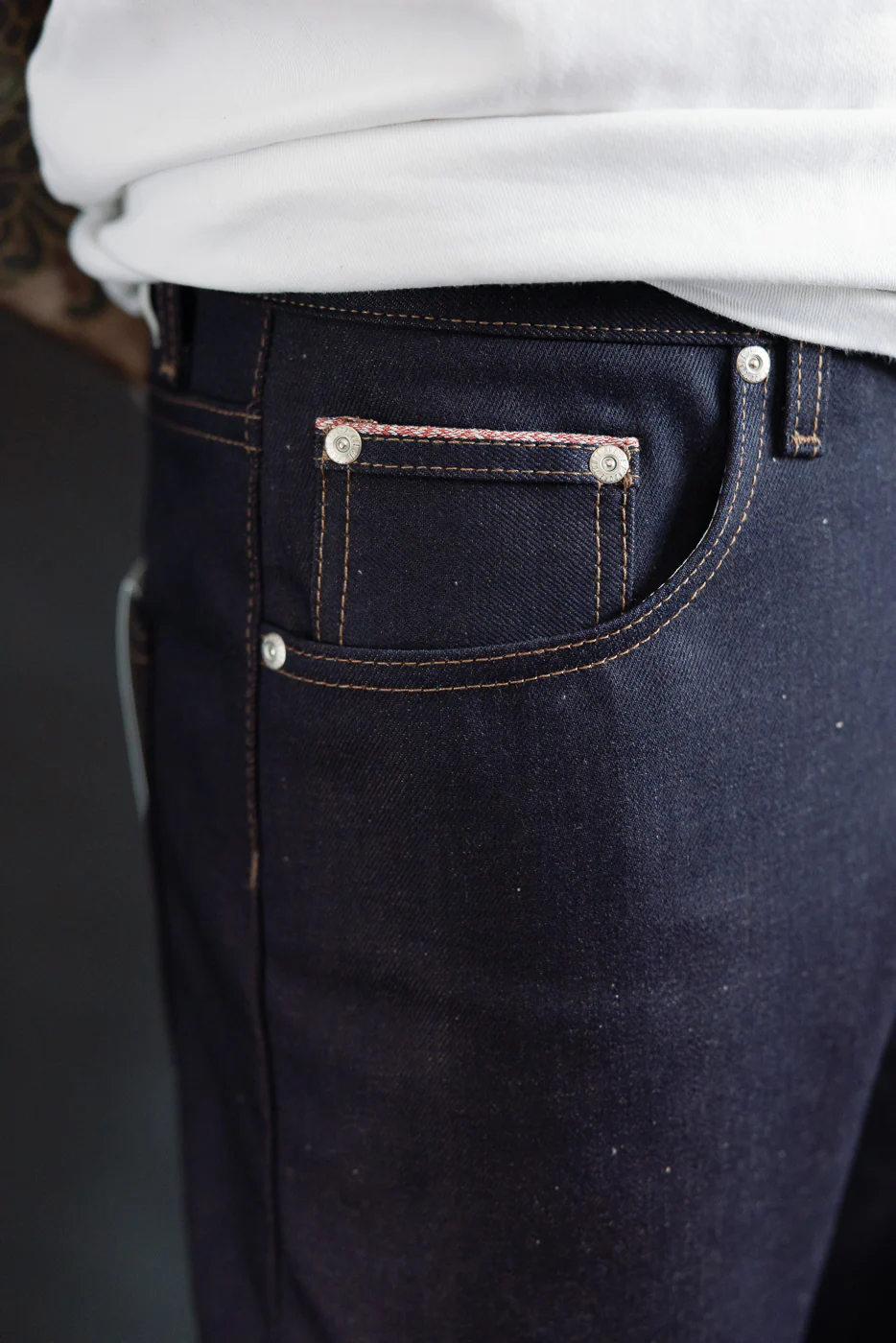 12.5oz - Chocolate Milk Selvedge - Strong Guy - Image 16