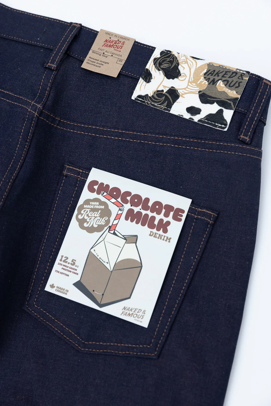 12.5oz - Chocolate Milk Selvedge - Strong Guy - Image 6