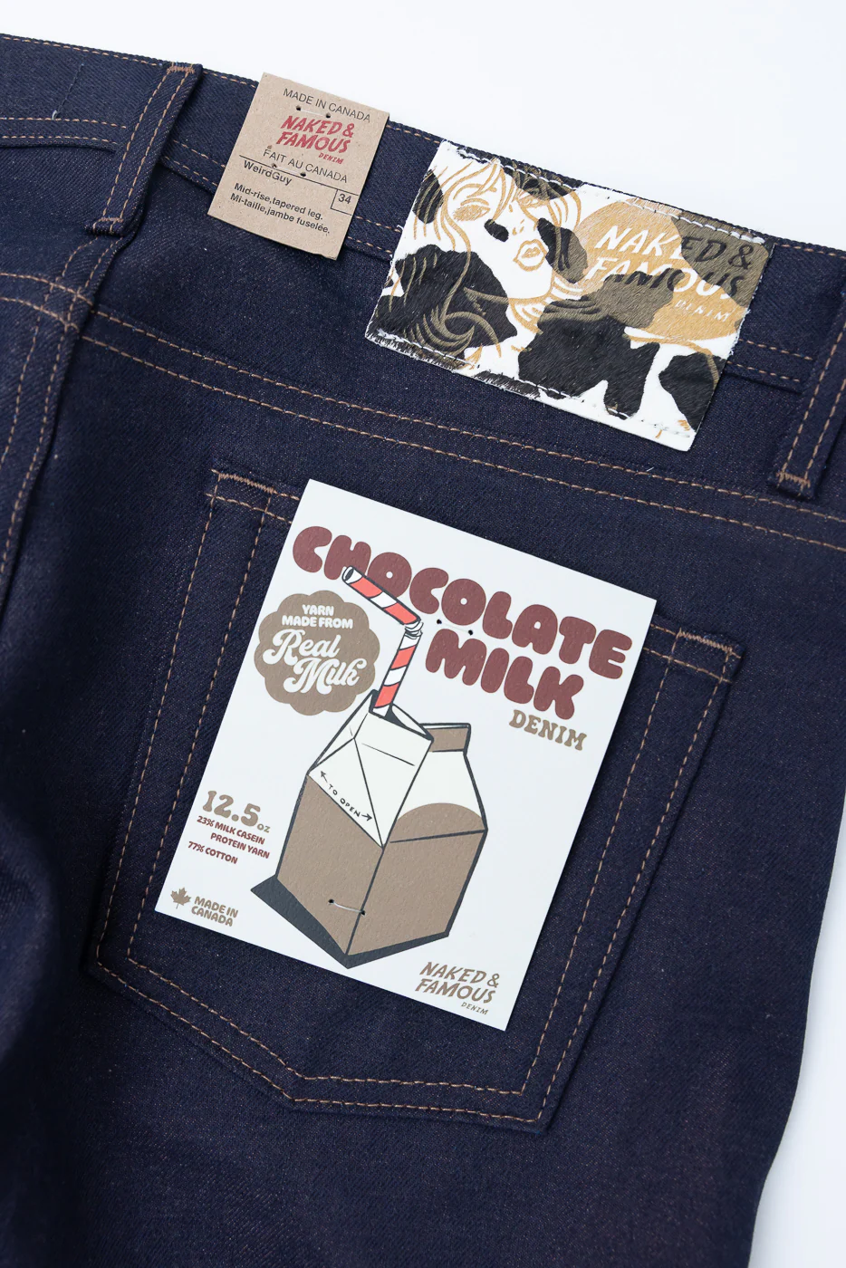 12.5oz - Chocolate Milk Selvedge - Weird Guy - Image 2