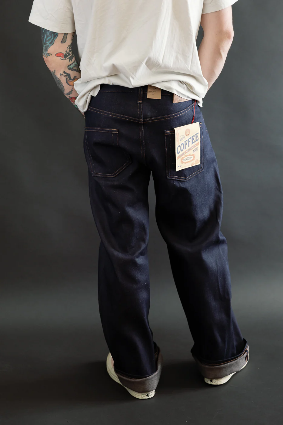 12.5oz - Coffee Dye Selvedge - Strong Guy - Image 13