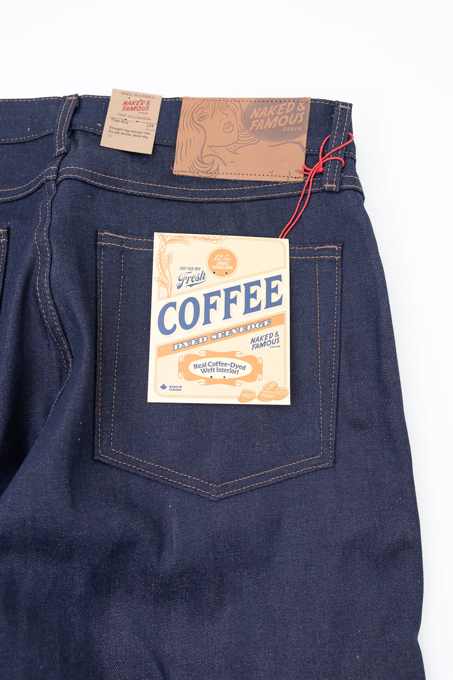 12.5oz - Coffee Dye Selvedge - True Guy - Image 2