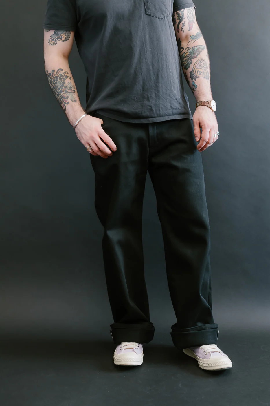 12.5oz - Forever Black Selvedge Denim - Strong Guy - Image 10