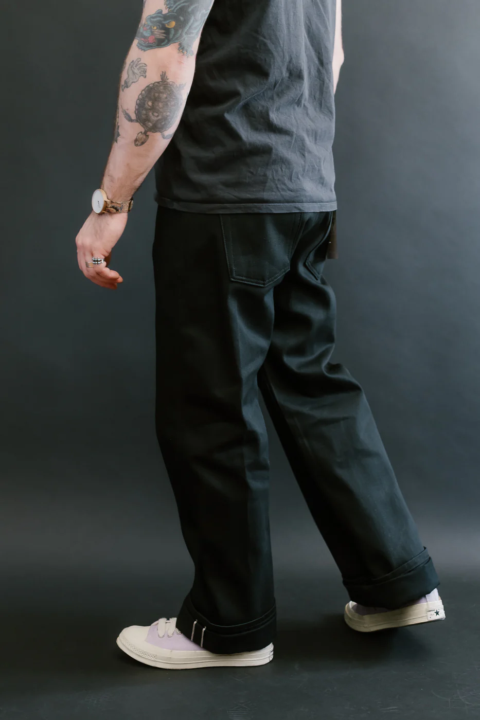 12.5oz - Forever Black Selvedge Denim - Strong Guy - Image 14