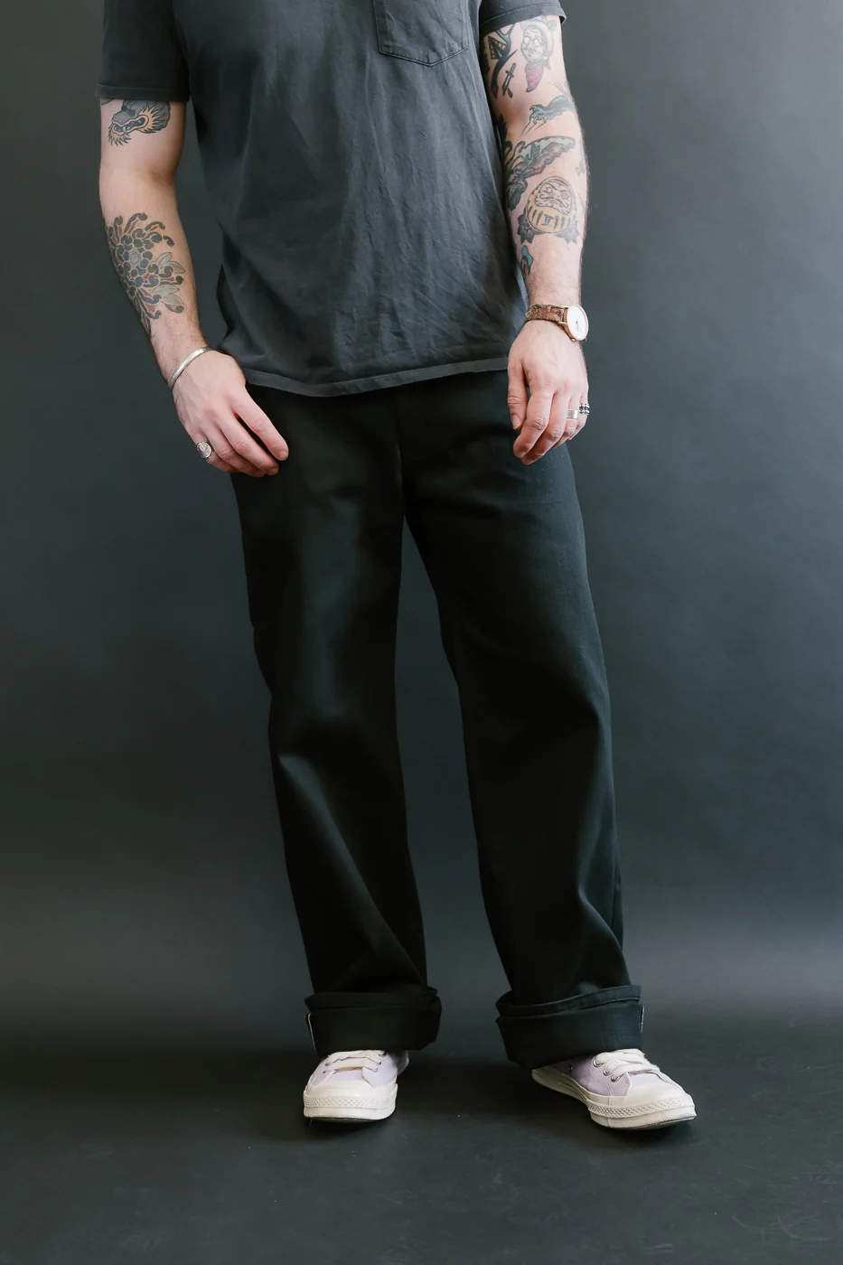 12.5oz - Forever Black Selvedge Denim - Strong Guy - Image 16