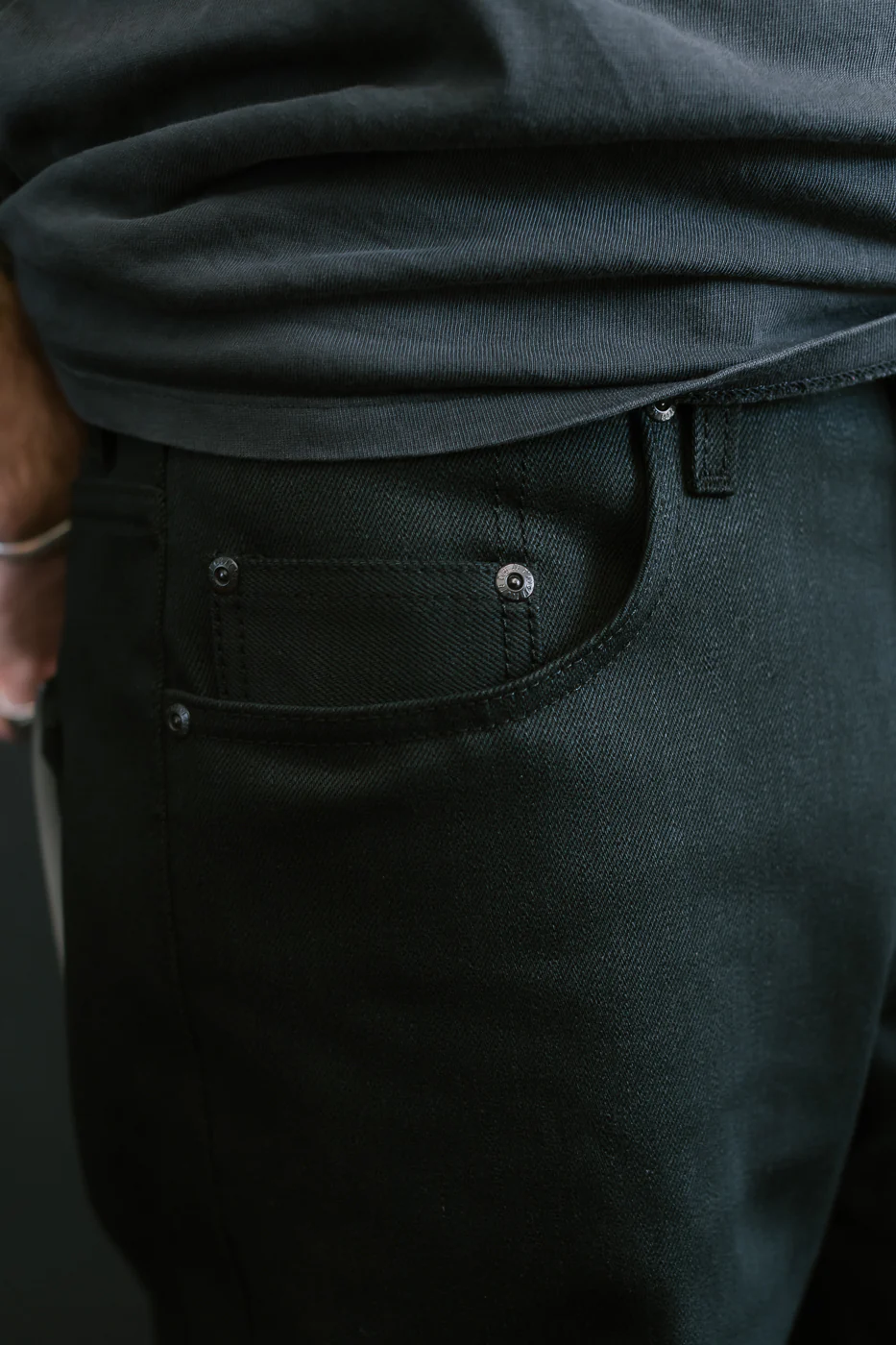12.5oz - Forever Black Selvedge Denim - Strong Guy - Image 17
