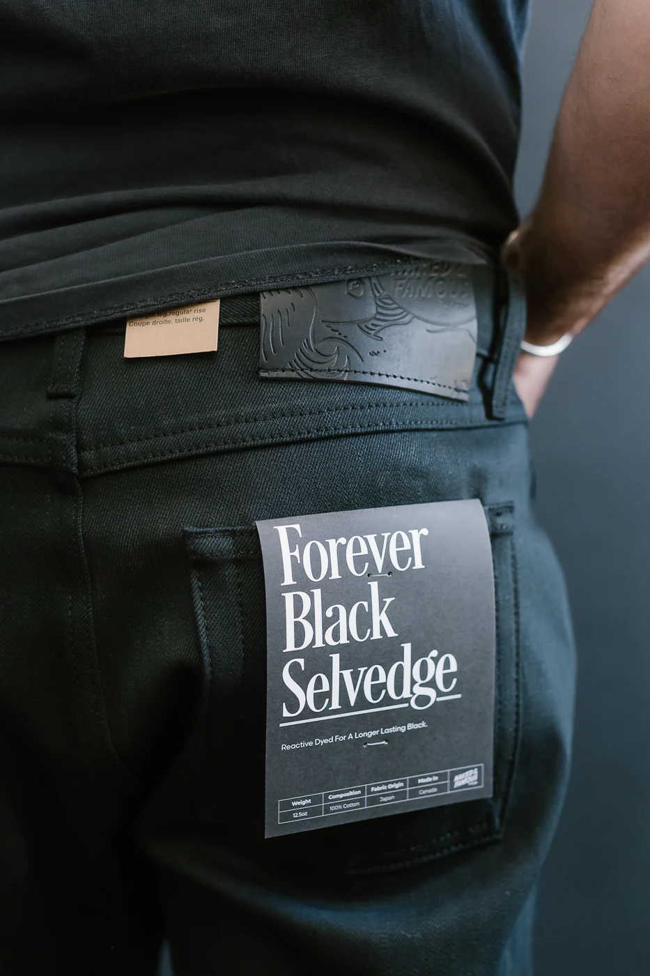 12.5oz - Forever Black Selvedge Denim - True Guy - Image 19