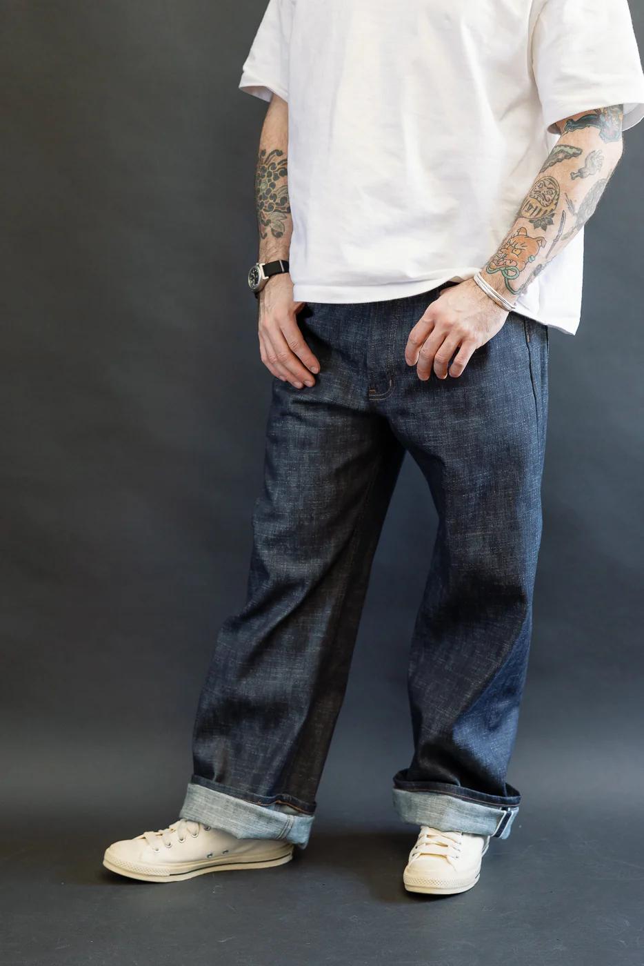 12.5oz - Greencast Stretch Selvedge - Strong Guy - Image 15
