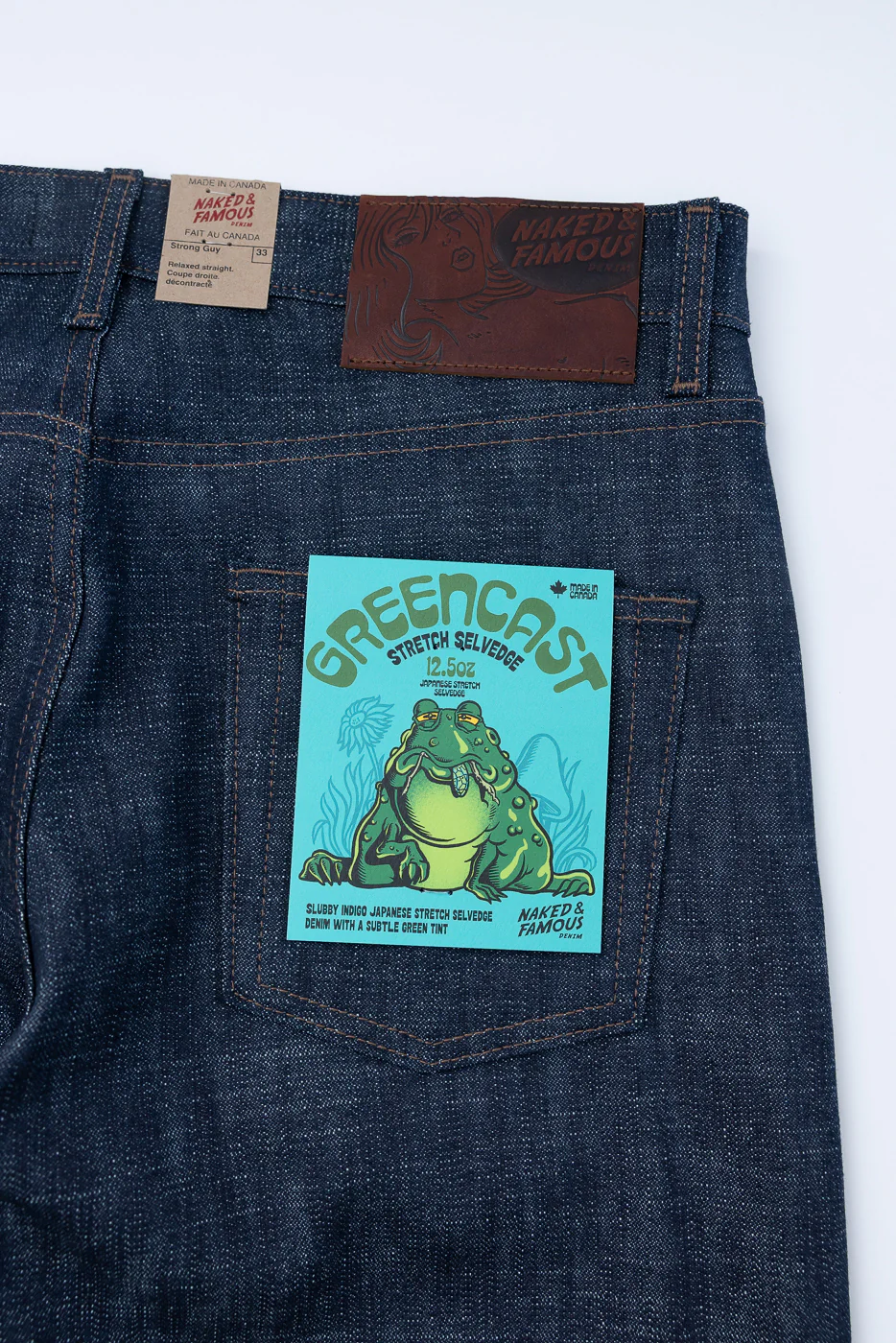 12.5oz - Greencast Stretch Selvedge - Strong Guy - Image 2