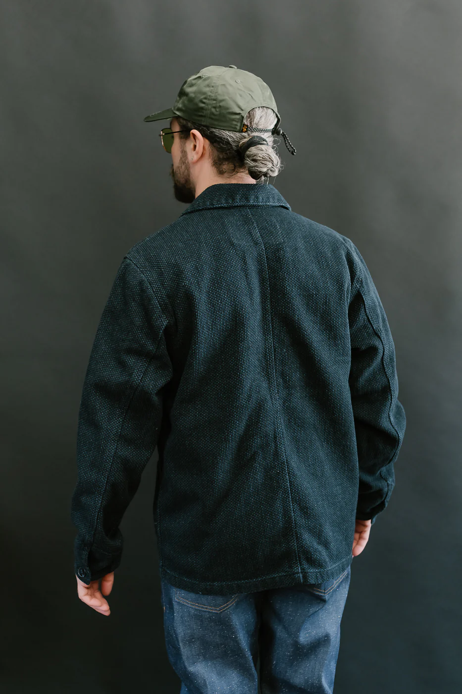 12.5oz - Indigo Sashiko - Chore Coat - Image 14