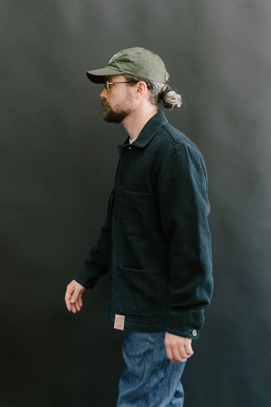 12.5oz - Indigo Sashiko - Chore Coat - Image 15