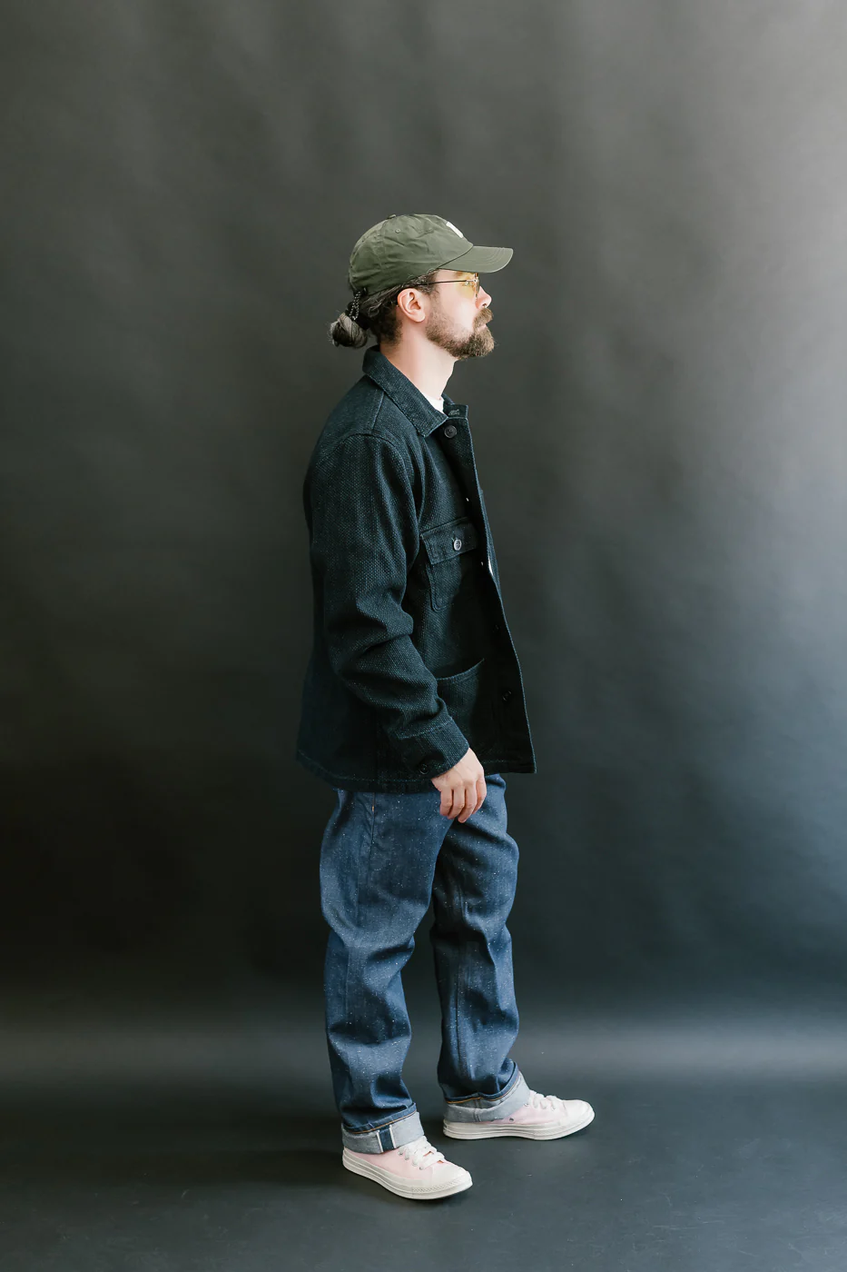 12.5oz - Indigo Sashiko - Chore Coat - Image 8