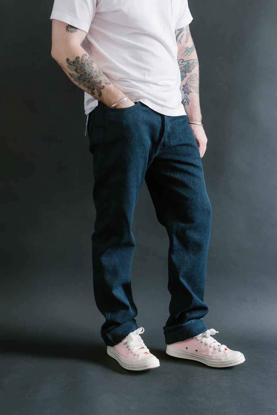 12.5oz - Indigo Sashiko Jeans - True Guy - Image 11