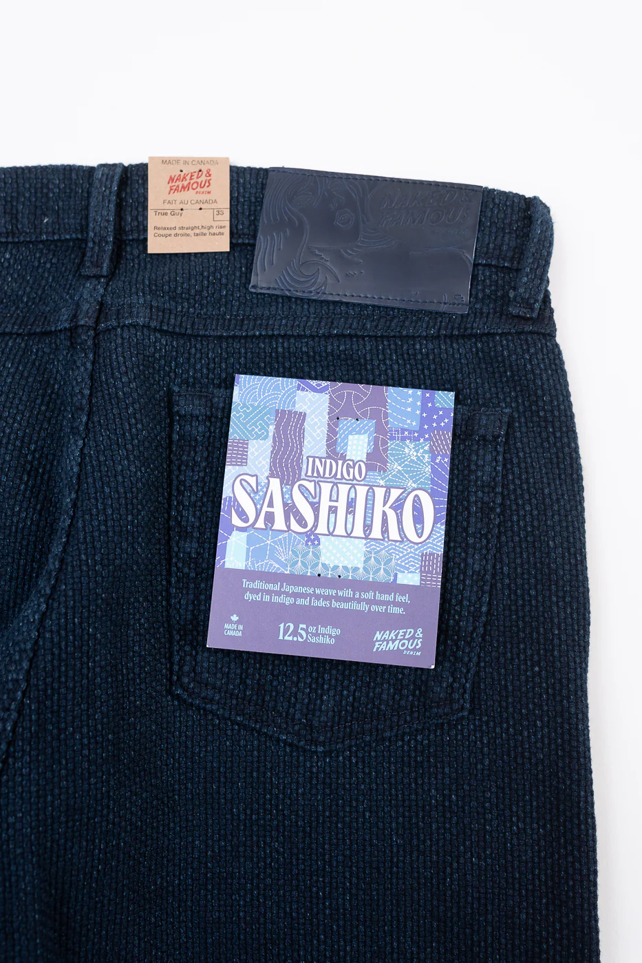 12.5oz - Indigo Sashiko Jeans - True Guy - Image 2
