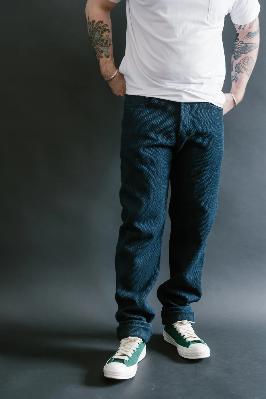 12.5oz - Indigo Sashiko Jeans - Weird Guy - Image 16