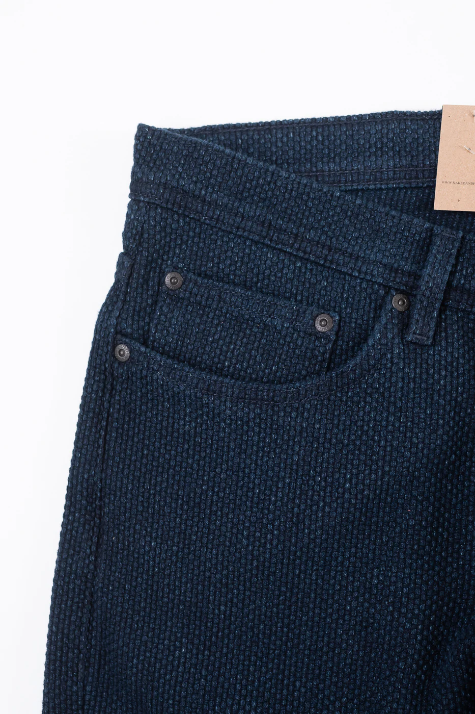 12.5oz - Indigo Sashiko Jeans - Weird Guy - Image 4