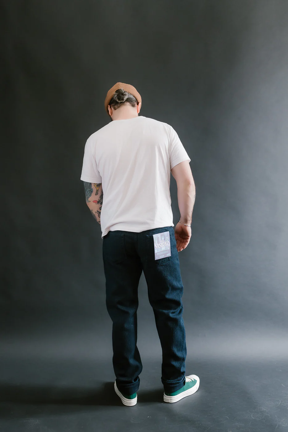 12.5oz - Indigo Sashiko Jeans - Weird Guy - Image 9