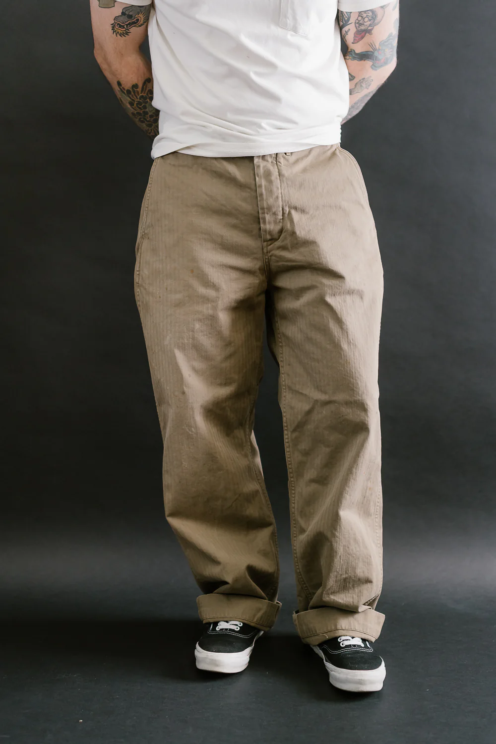 1201-24B - M-42 HBT Trousers - O.D. Hand Vintaged - Image 10
