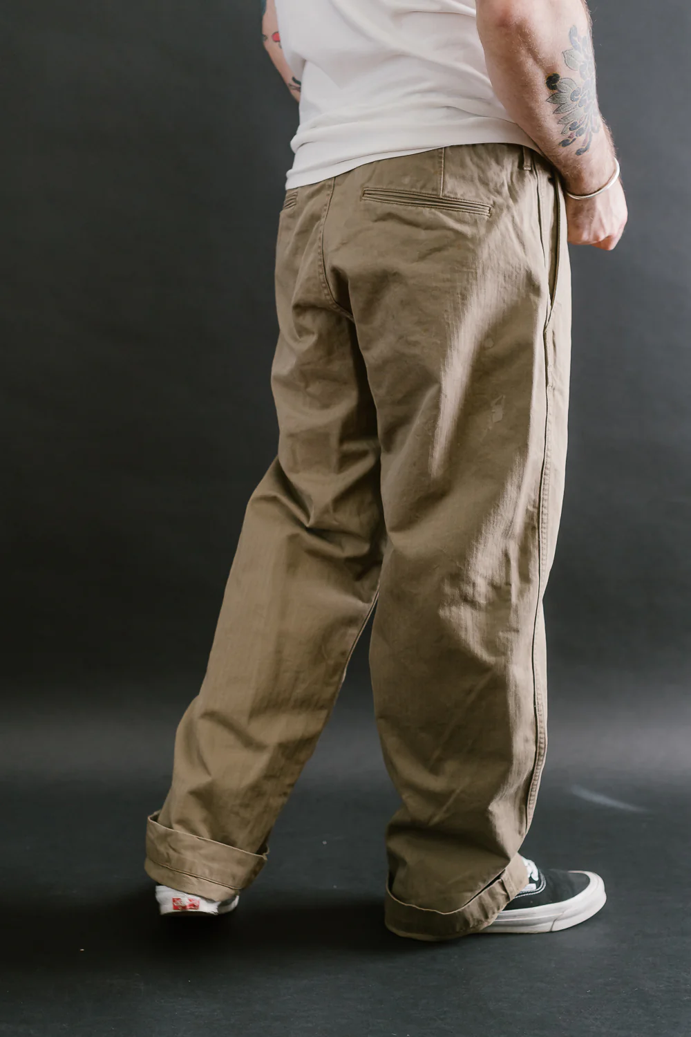 1201-24B - M-42 HBT Trousers - O.D. Hand Vintaged - Image 14