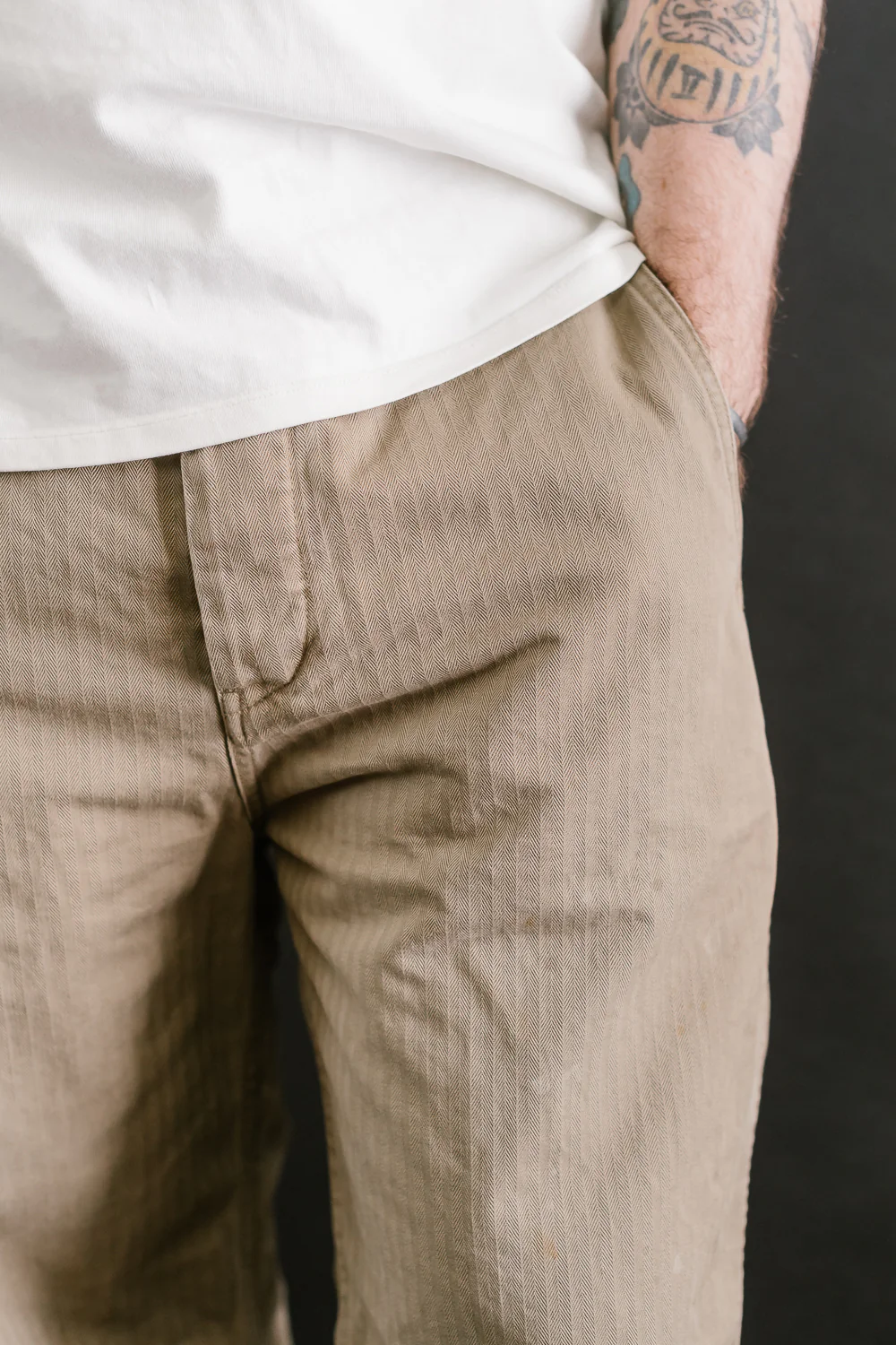 1201-24B - M-42 HBT Trousers - O.D. Hand Vintaged - Image 17