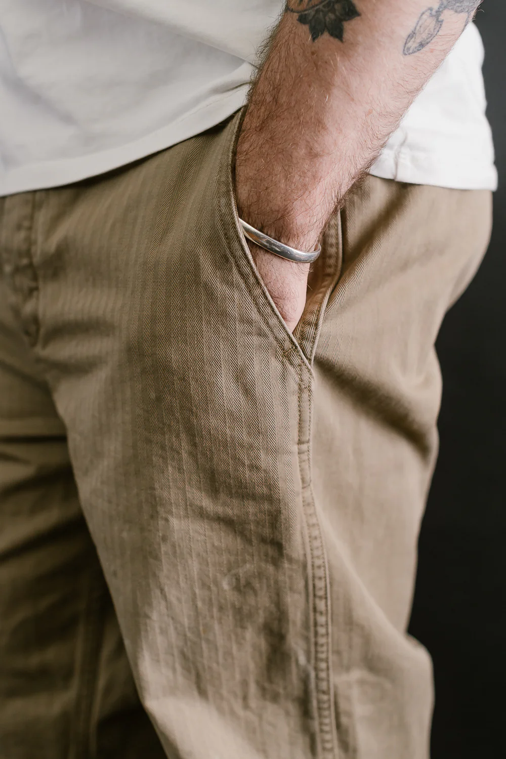 1201-24B - M-42 HBT Trousers - O.D. Hand Vintaged - Image 18