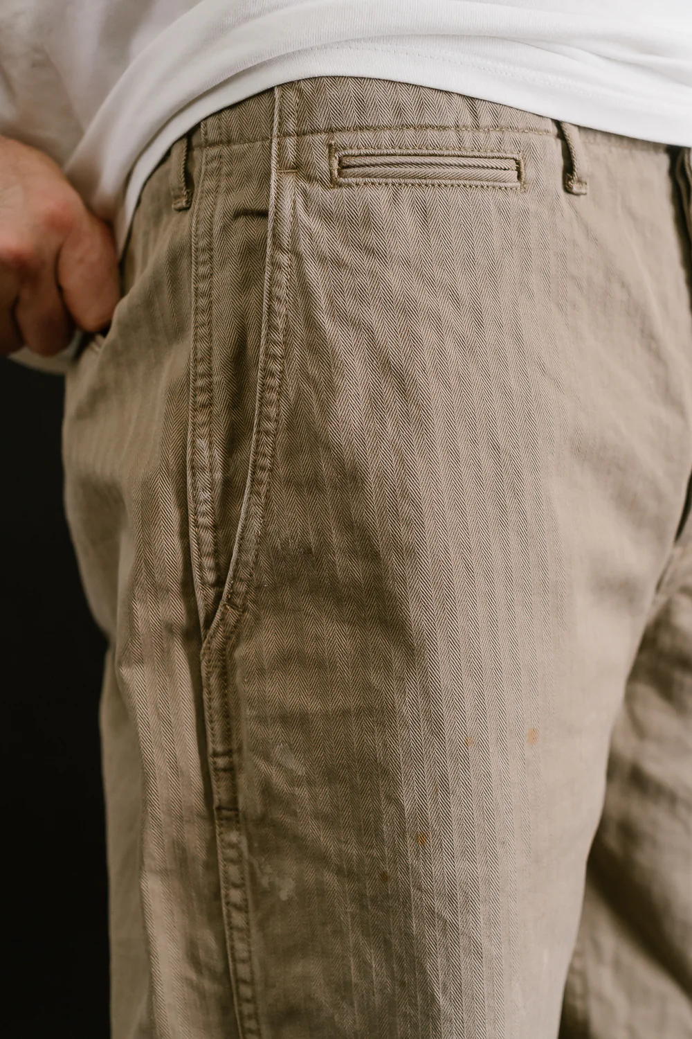 1201-24B - M-42 HBT Trousers - O.D. Hand Vintaged - Image 23