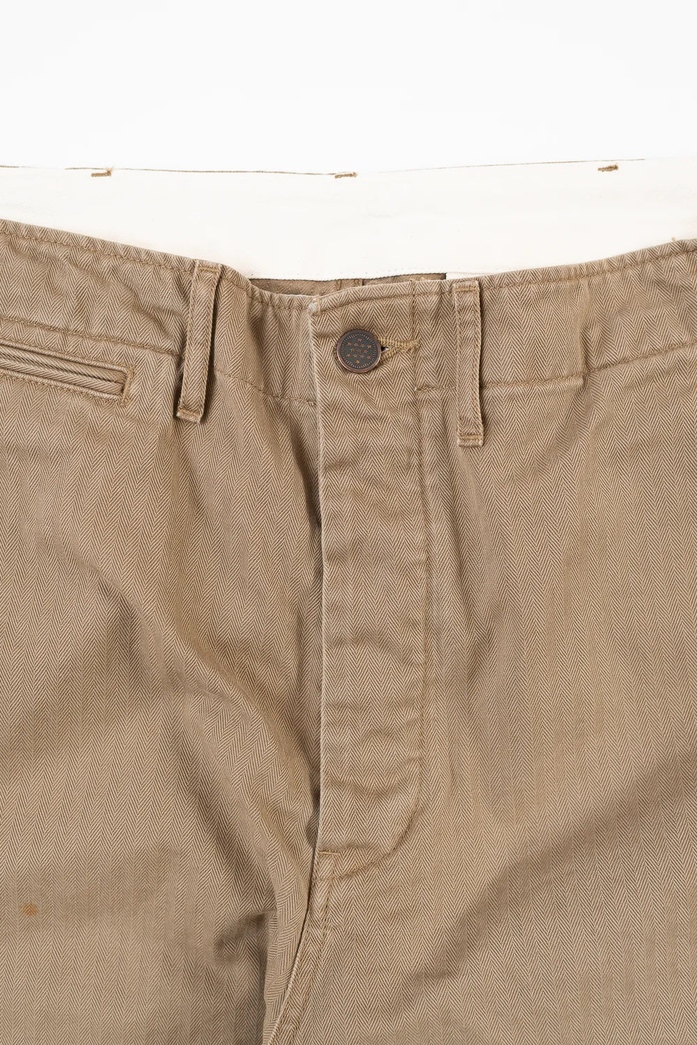 1201-24B - M-42 HBT Trousers - O.D. Hand Vintaged - Image 3