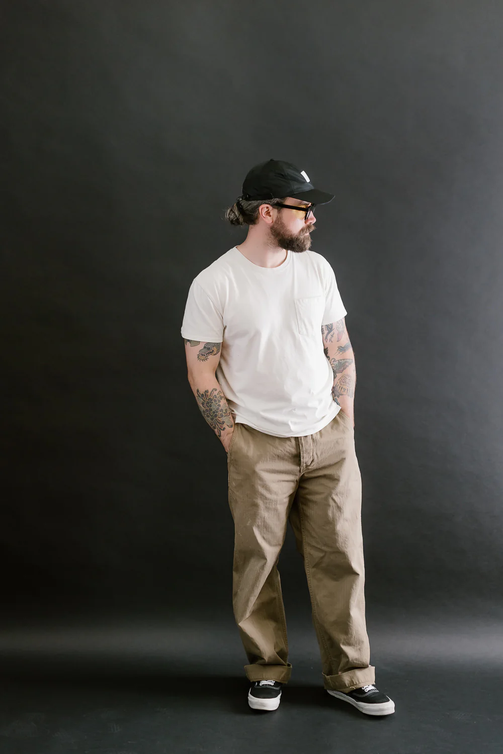 1201-24B - M-42 HBT Trousers - O.D. Hand Vintaged - Image 7