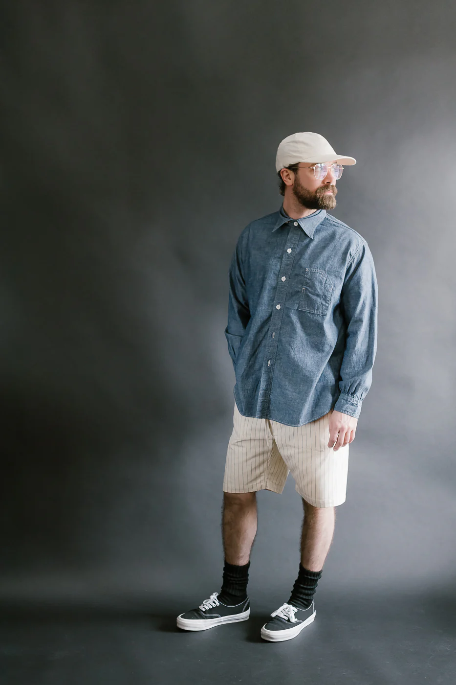 1201C-CC - No. 1 Shirt MV Classic Chambray - Indigo - Image 8