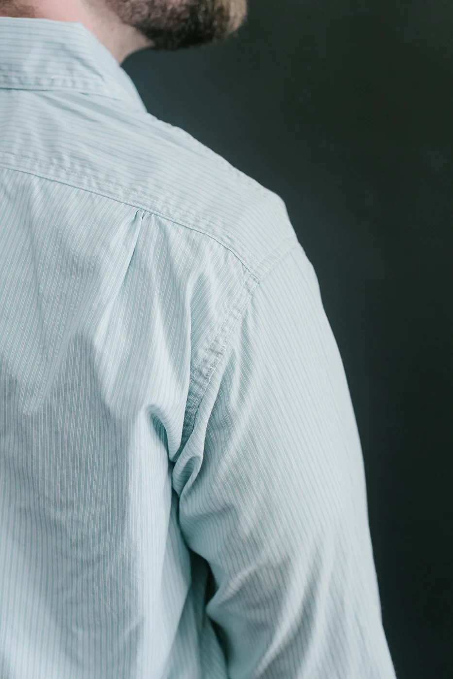 1201C-SSG - No. 1 Shirt Stripe Shirting MV - Green - Image 22