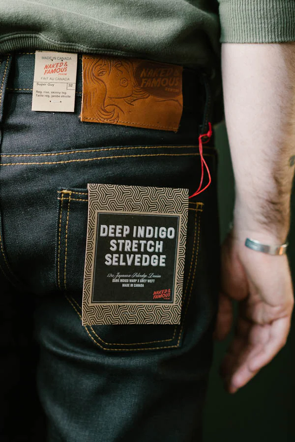 12oz - Deep Indigo Stretch Selvedge - Super Guy - Image 12