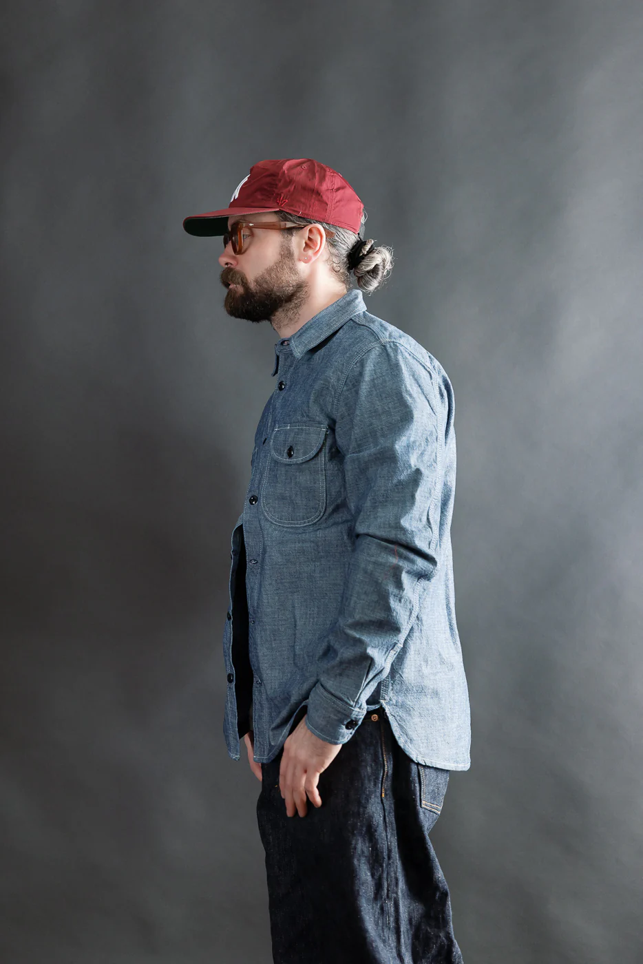 12oz Work Shirt - Rinsed Indigo Canvas - Image 13