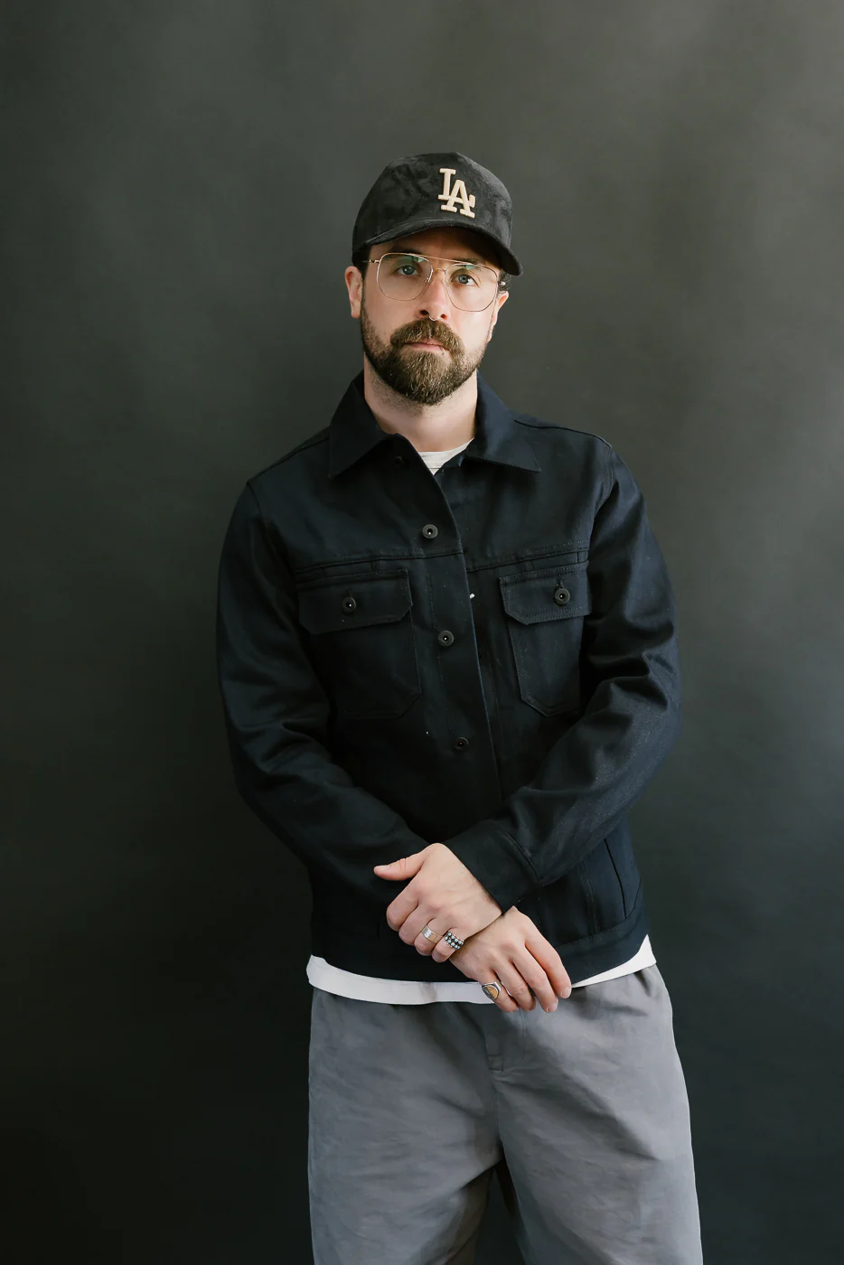 13.5oz -  Indigo x Black Selvedge Denim - Cruiser Jacket - Image 10