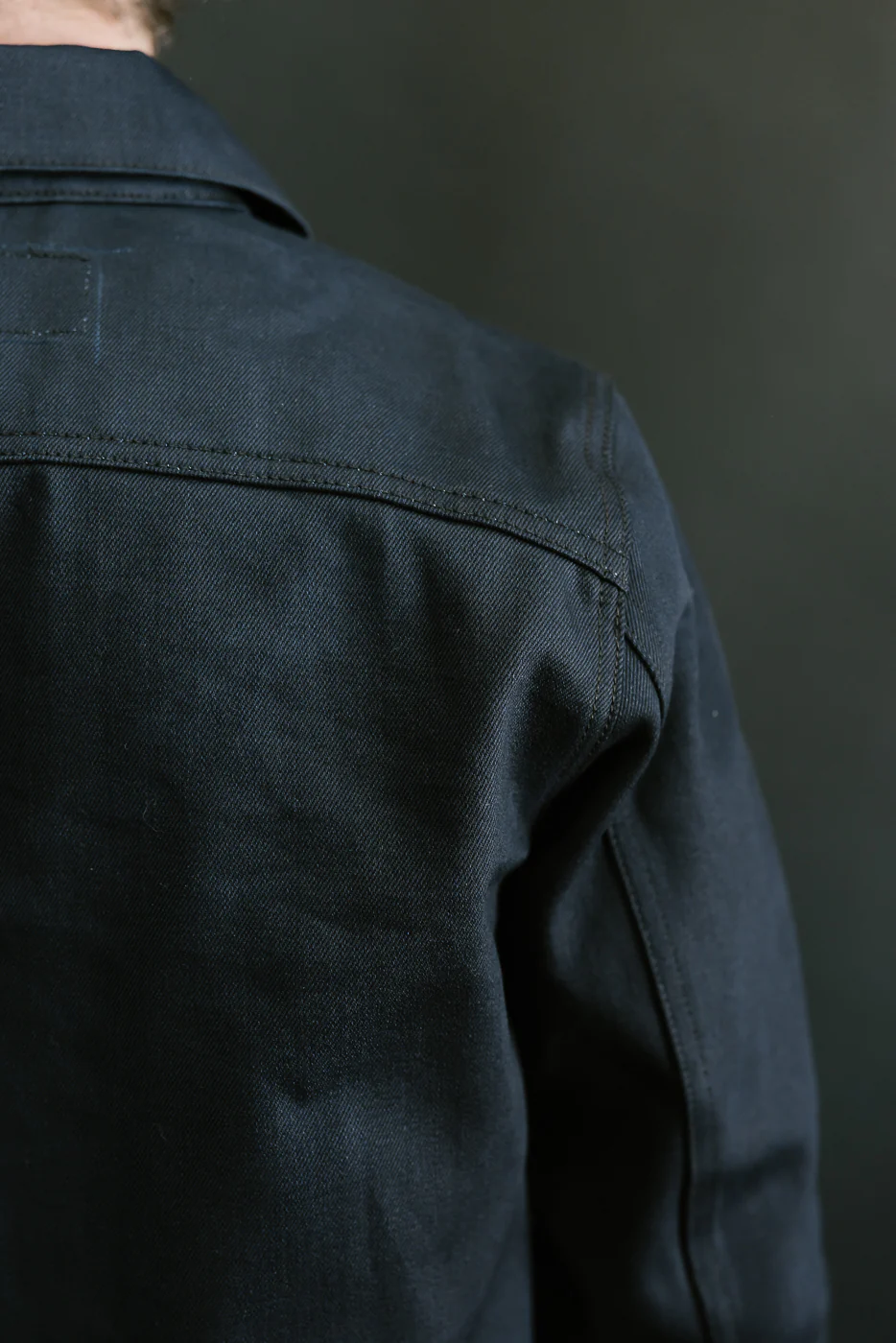 13.5oz -  Indigo x Black Selvedge Denim - Cruiser Jacket - Image 20