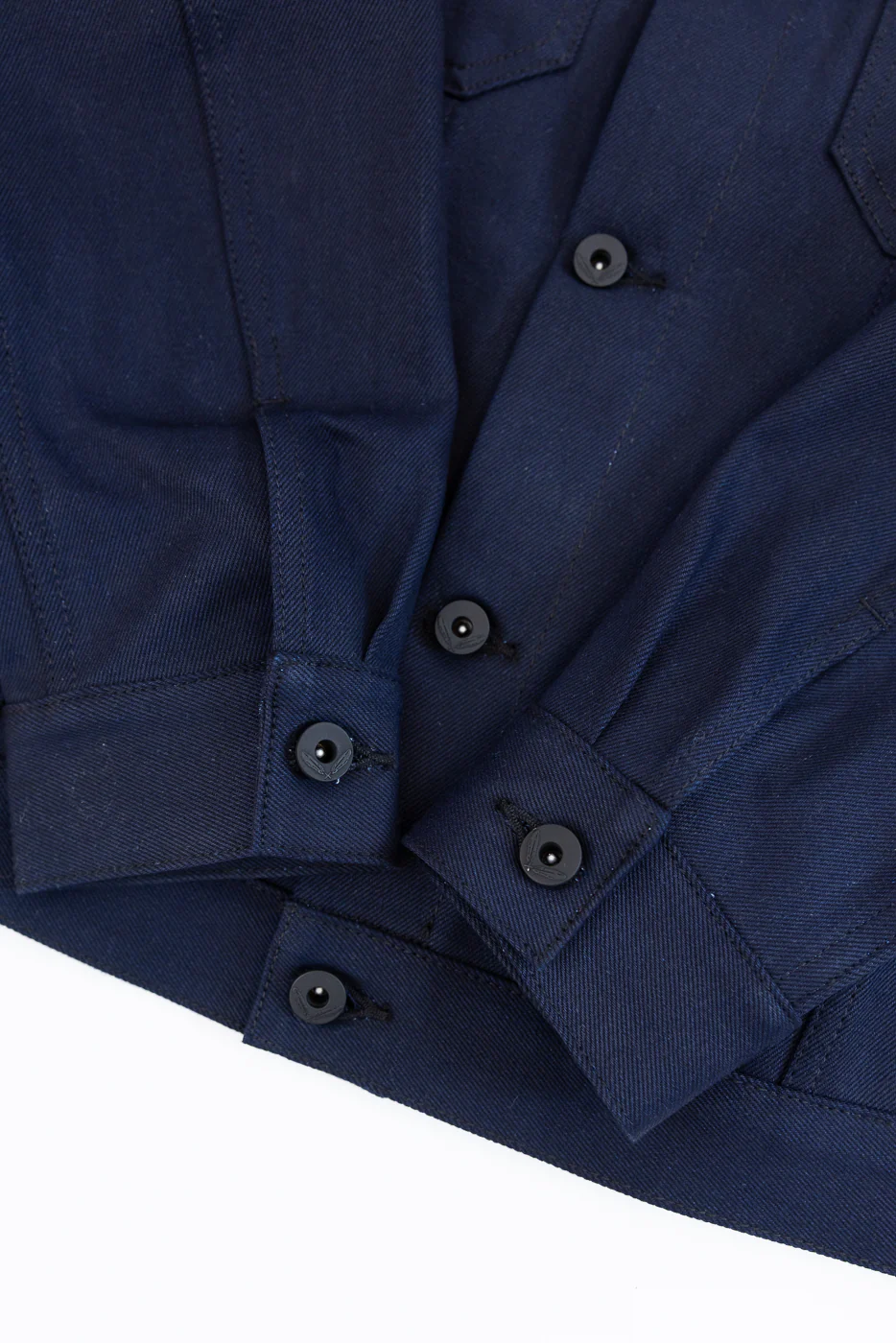 13.5oz -  Indigo x Black Selvedge Denim - Cruiser Jacket - Image 4