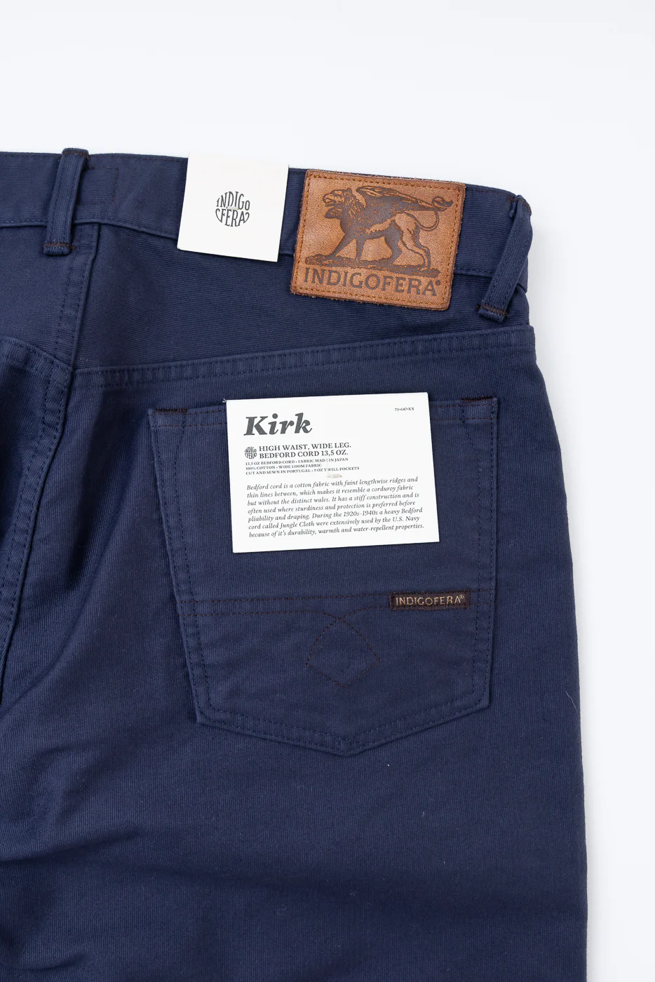 13.5oz - Kirk Pant Bedford - Navy - Image 2