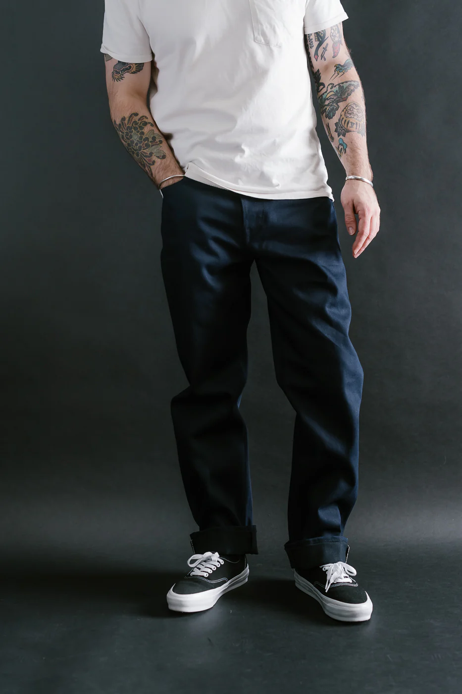 13.5oz - Selvedge Strider Pant - Indigo x Black - Image 11