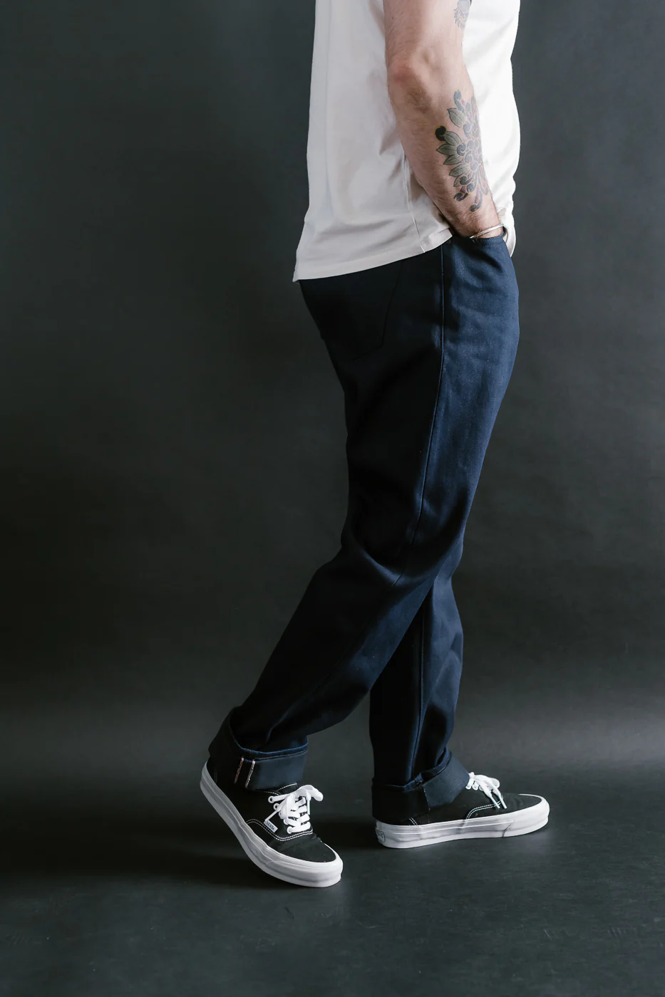 13.5oz - Selvedge Strider Pant - Indigo x Black - Image 15