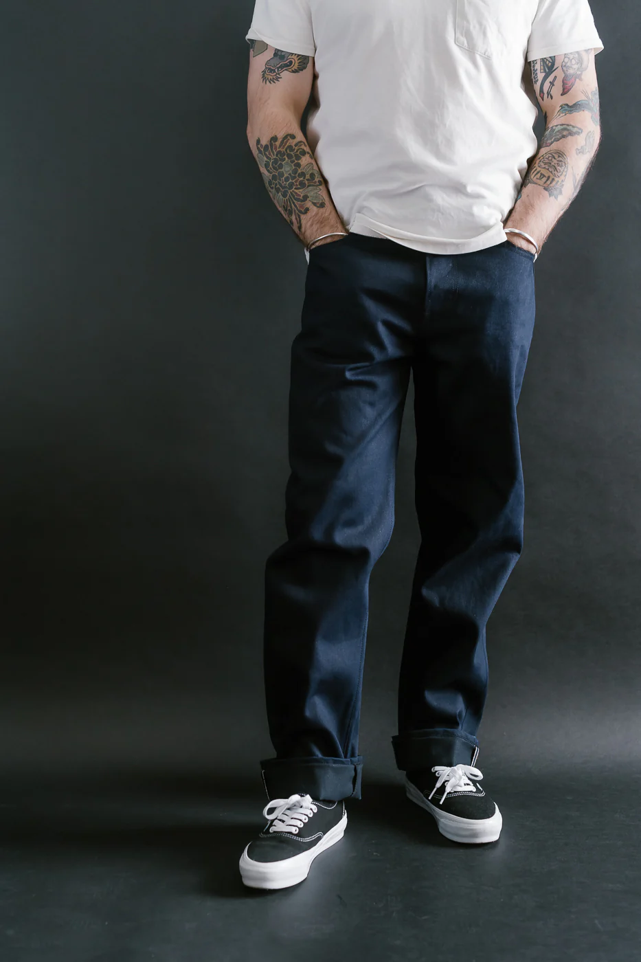 13.5oz - Selvedge Strider Pant - Indigo x Black - Image 17