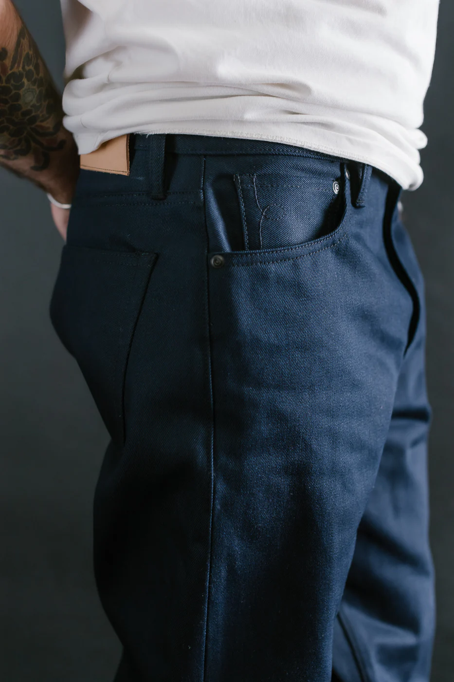 13.5oz - Selvedge Strider Pant - Indigo x Black - Image 21